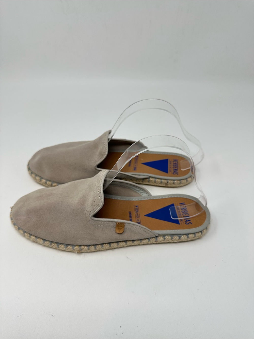 New Verbenas Made in Spain Celia Open-Back Mule Espadrilles - Suede